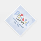 Schattigee Zomer Pool Party Custom Servet (Hoek)