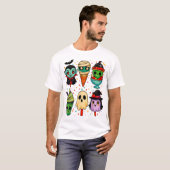 Schattigee Zomer Popsicle Horror Halloween Gift Sp T-shirt (Voorkant volledig)