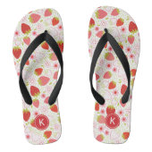 Schattigee Zomer Roze Aardbei Patroon Teenslippers (Voetbed)