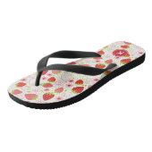 Schattigee Zomer Roze Aardbei Patroon Teenslippers (Schuin)