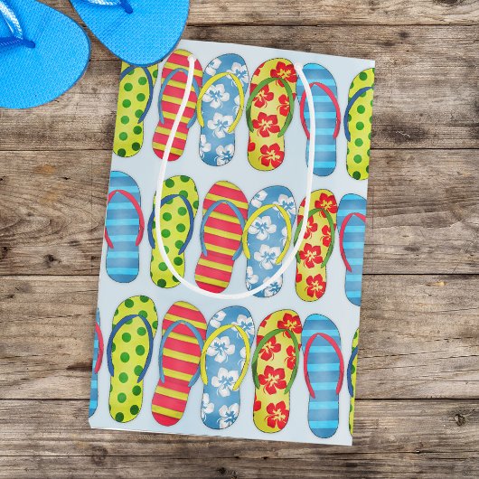 Schattigee zomer Teenslippers Medium Cadeauzakje
