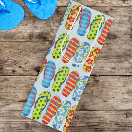 Schattigee Zomer Teenslippers Patroon Aangepast Wijn Cadeautas