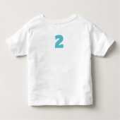 Schattigee Zomer Verjaardagsnaam Beach Boy Aangepa Kinder Shirts (Achterkant)