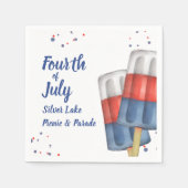 Schattigee zomer Vierde juli Custom Servet (Voorkant)