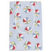 Schattigee Zomer Waterverf Pool Pattern Medium Cadeauzakje (Voorkant)