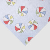 Schattigee zomer Waterverf strandpatroon Tissuepapier (Detail)