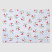 Schattigee zomer Waterverf strandpatroon Tissuepapier (Voorkant)