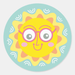 Schattigee zomer zonneschijn Sticker