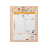 Schattigee zomercitaat dagelijkse planner om te do notitieblok (Linkerzijde)