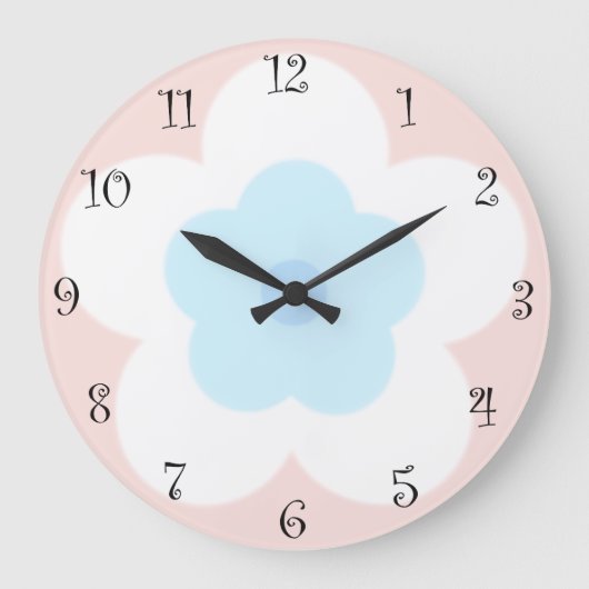 Schattigee zomerdaisy bloemblaadjesgradiënt Verjaa Grote Klok (Voorkant)