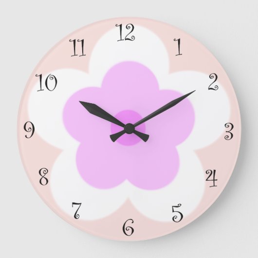 Schattigee zomerdaisy bloemblaadjesgradiënt Verjaa Grote Klok (Voorkant)