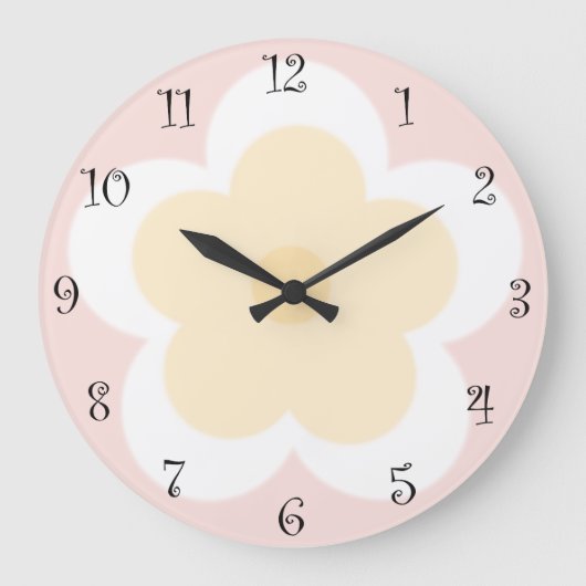 Schattigee zomerdaisy bloemblaadjesgradiënt Verjaa Grote Klok (Voorkant)