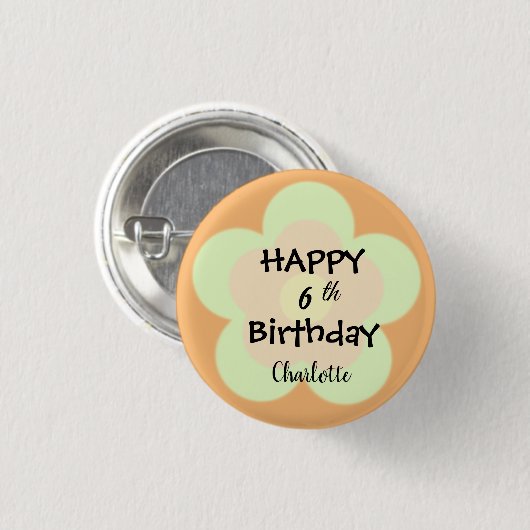 Schattigee zomerdaisy bloemblaadjesgradiënt Verjaa Ronde Button 3,2 Cm (Voorkant /achterkant)