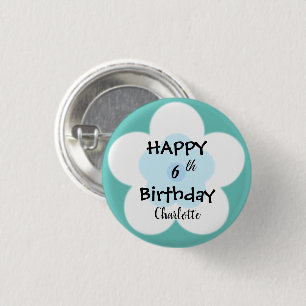 Schattigee zomerdaisy bloemblaadjesgradiënt Verjaa Ronde Button 3,2 Cm
