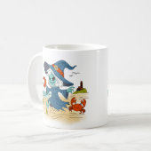 Schattigee zomerheks koffiemok (Voorkant links)