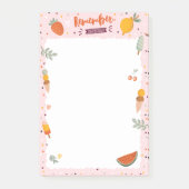 Schattigee Zomerillustratie IJsvrucht Post-it® Notes (Voorkant)