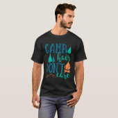 Schattigee zomerkamperen haar dont care t-shirt (Voorkant volledig)