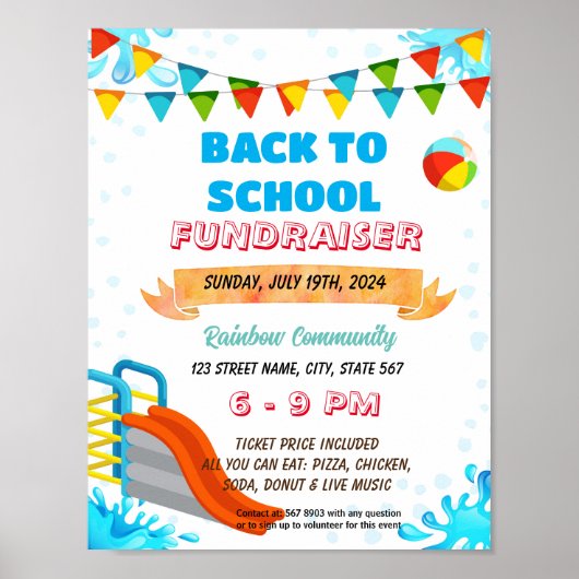 Schattigee Zomerpark themafilter Poster (Voorkant)