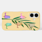 Schattigee zomerpastelvogels Case-Mate iPhone case (Achterkant (horizontaal))