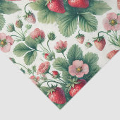 Schattigee zomerse decoupage voor aardbeien tissuepapier (Detail)