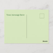 Schattigee Zomerstrandschildpad voeg tekst toe Briefkaart (Achterkant)