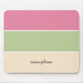 Schattigee zomerstrepen en scriptnaam muismat (Voorkant)