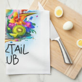 Schattigee zomervibes cocktailclub theedoek (Quarter Fold)