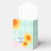 Schattigee Zonnebloem Eerste Verjaardag Bedankdoosjes (Geopend)