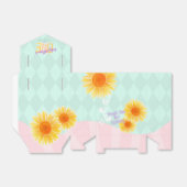 Schattigee Zonnebloem Eerste Verjaardag Bedankdoosjes (Uitgevouwen)