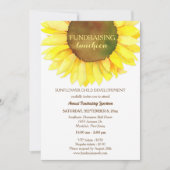 Schattigee zonnebloem fondsenwerving lunch kaart (Voorkant)