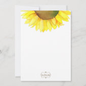 Schattigee zonnebloem fondsenwerving lunch kaart (Achterkant)