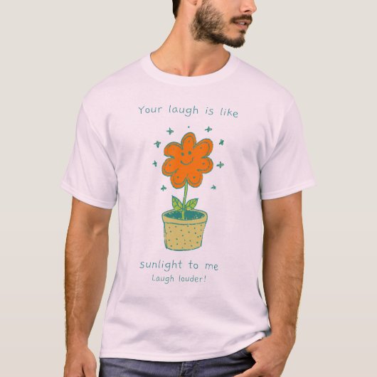 SCHATTIGEE ZONNEBLOEM T-SHIRT (Voorkant)