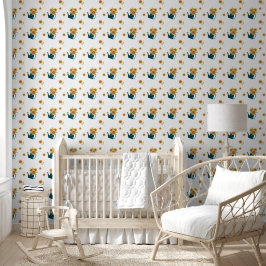 Schattigee Zonnebloemen Watering Can Nursery Behang