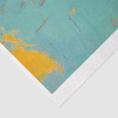 Schattigee Zonnebloempat Genieten van de Zon Schil Tissuepapier (Detail)