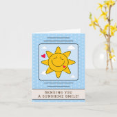 Schattigee zonneschijn glimlach elke gelegenheid b kaart (Gele Bloem)