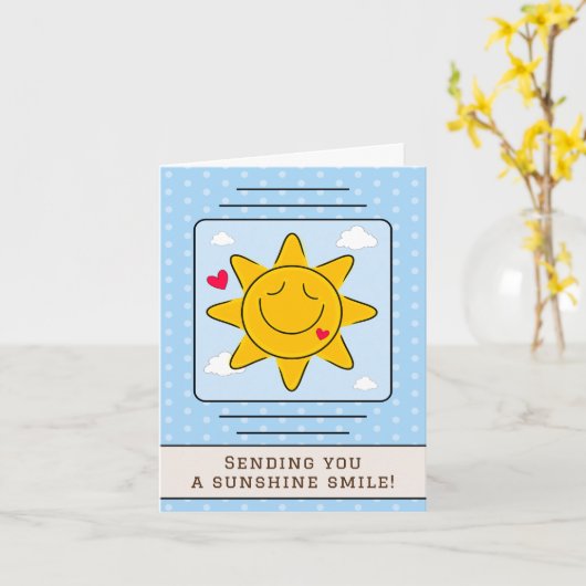 Schattigee zonneschijn glimlach elke gelegenheid b kaart (Gele Bloem)