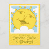 Schattigee zonneschijn glimlach krijgen goed Binne Briefkaart (Voorkant)