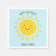 Schattigee zonneschijn Happy Birthday Party