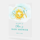 Schattigee zonneschijn Hier komt het Son Baby show Acryl Bord (Hoek)