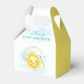 Schattigee zonneschijn Hier komt het Son Baby show Bedankdoosjes (Voorkant Zijde)