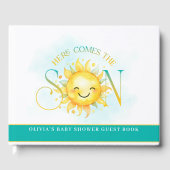 Schattigee zonneschijn Hier komt het Son Baby show Gastenboek (Voorkant)