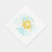 Schattigee zonneschijn Hier komt het Son Baby show Servet (Hoek)