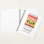 Schattigee zonsondergang, Afrikaanse kunst, Breekd Planner (Display)