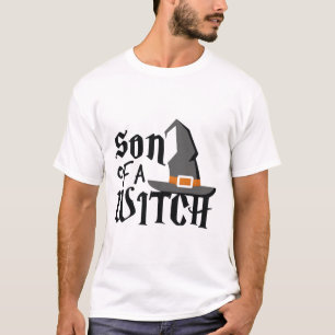Schattigee zoon van een heks Halloween Shirt Boys
