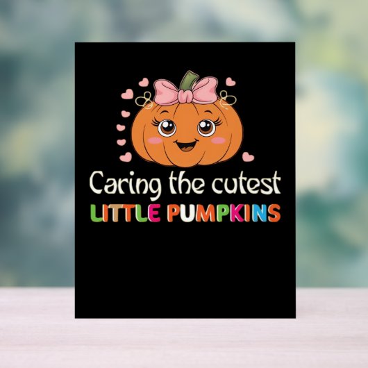 Schattigee zorg voor de Schattigee kleine pompoene Acryl Bord (Neutraal)