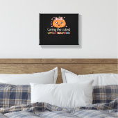 Schattigee zorg voor de Schattigee kleine pompoene Canvas Afdruk (Insitu (Slaapkamer))