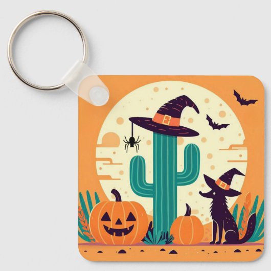 Schattigee, zuidwestelijke Halloweenwoestijn / cac Sleutelhanger (Voorkant)