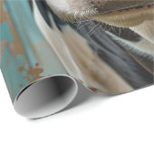 Schattigee Zuivel Koe Boerderij Schilderij Cadeaupapier (Rol Hoek)