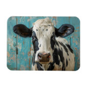 Schattigee Zuivel Koe Boerderij Schilderij Magneet (Horizontaal)