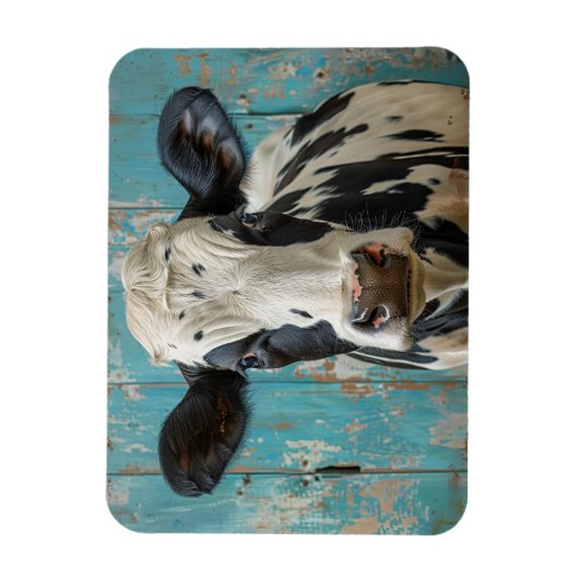 Schattigee Zuivel Koe Boerderij Schilderij Magneet (Verticaal)